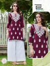 Messi Vol 3 By Blue Hills Rayon Thread Work Kurti With Bottom